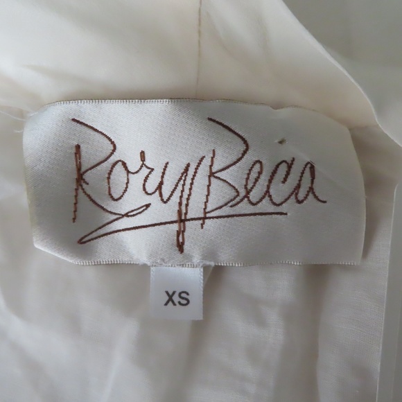 Rory Beca SHEER Sleeveless Top  Blouse Peekaboo Front NWT Silk Cotton - Picture 6 of 8